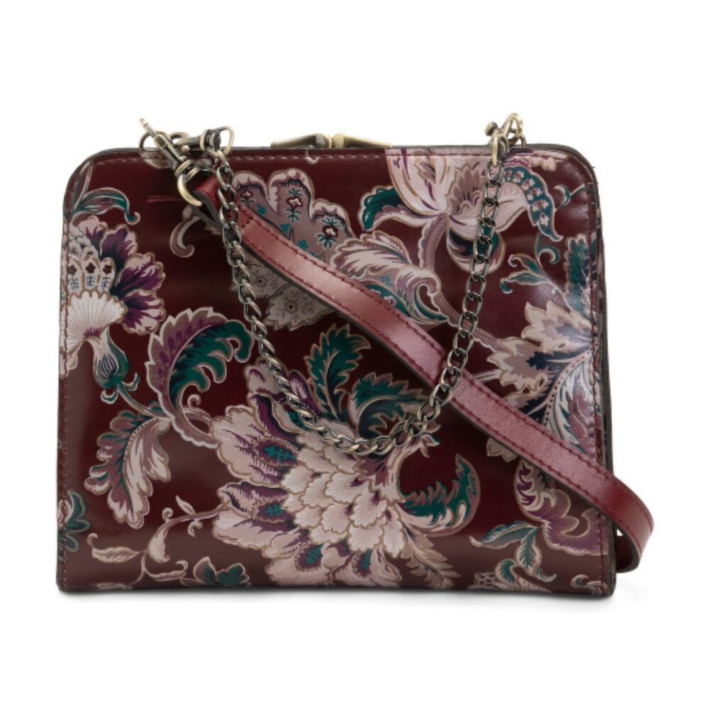 PATRICIA NASH Leather Evangeline Frame Crossbody Bag